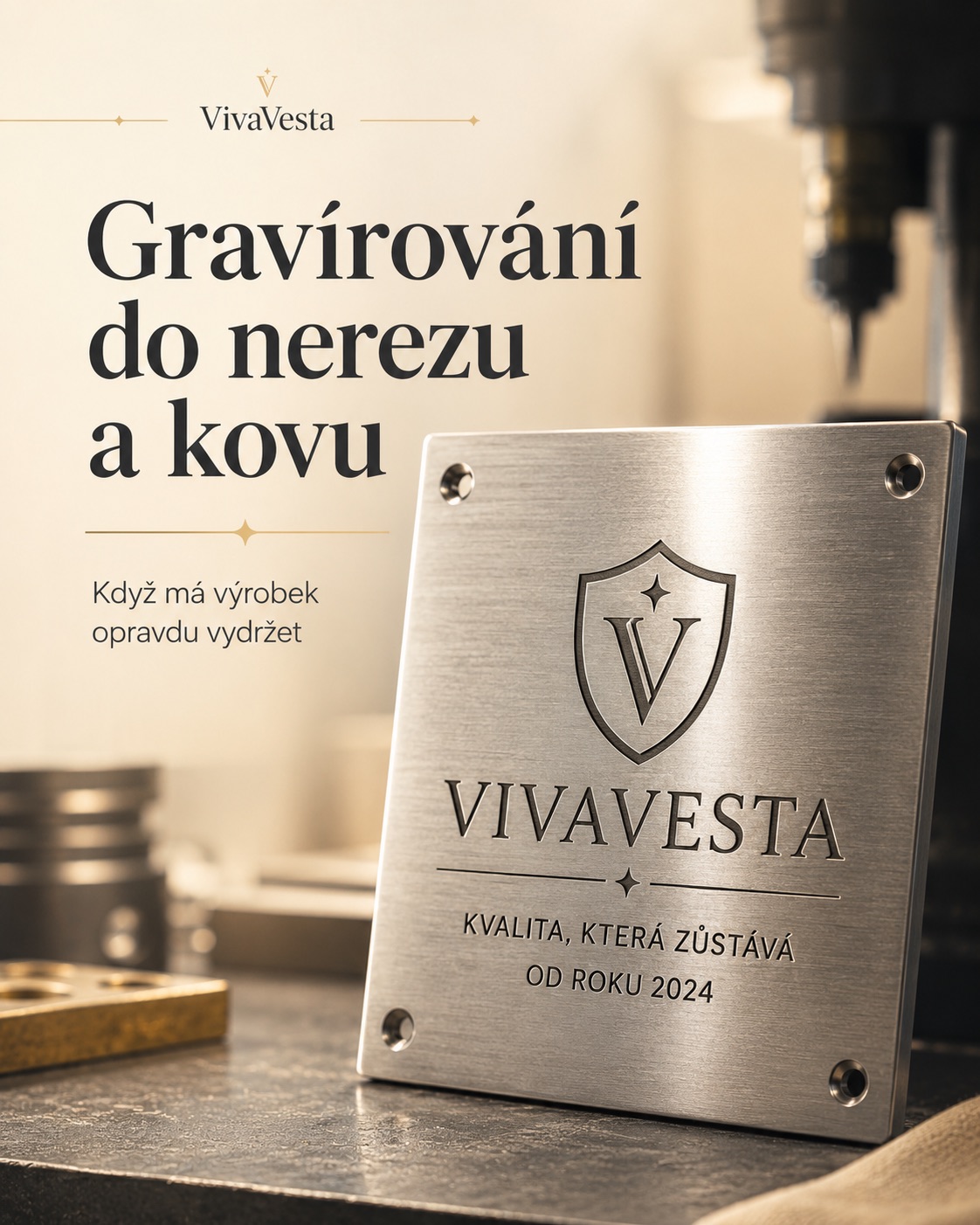 Gravírování do nerezu a kovu na míru – když má výrobek opravdu vydržet