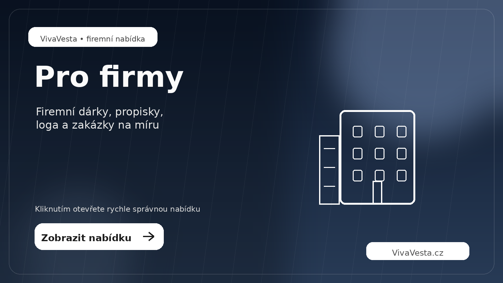 VivaVesta – firemní gravírování, propisky, dárky, loga a zakázky na míru