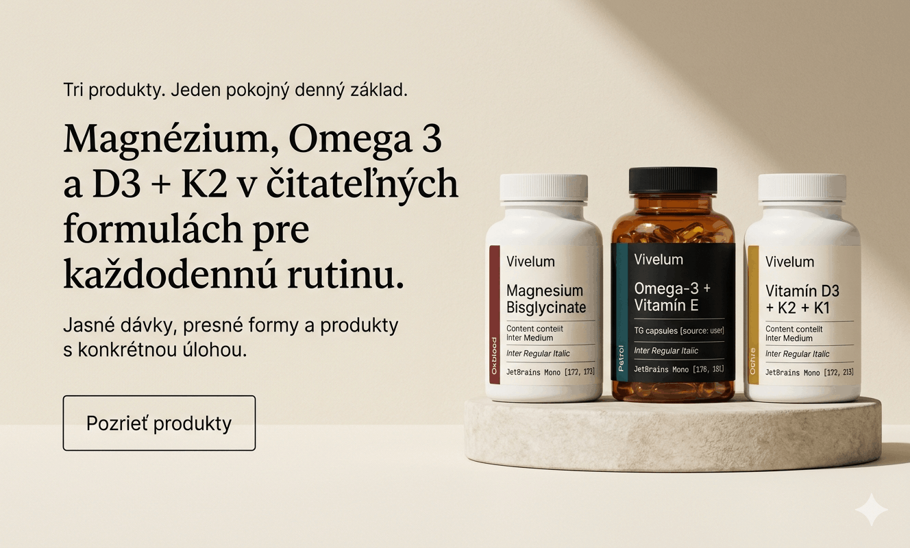 Vivelum výživové doplnky pre pokojný denný základ