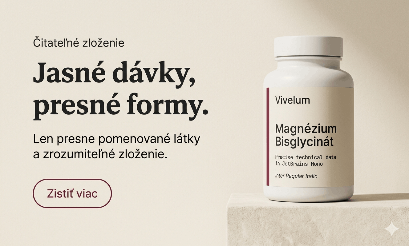 Čitateľné zloženie výživových doplnkov Vivelum