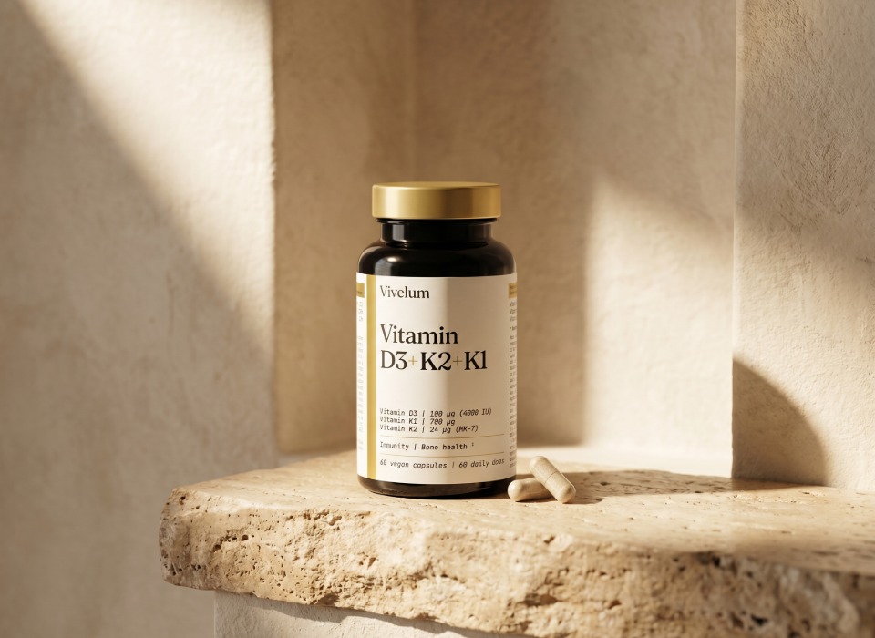 Vivelum Vitamín D3 + K1 + K2