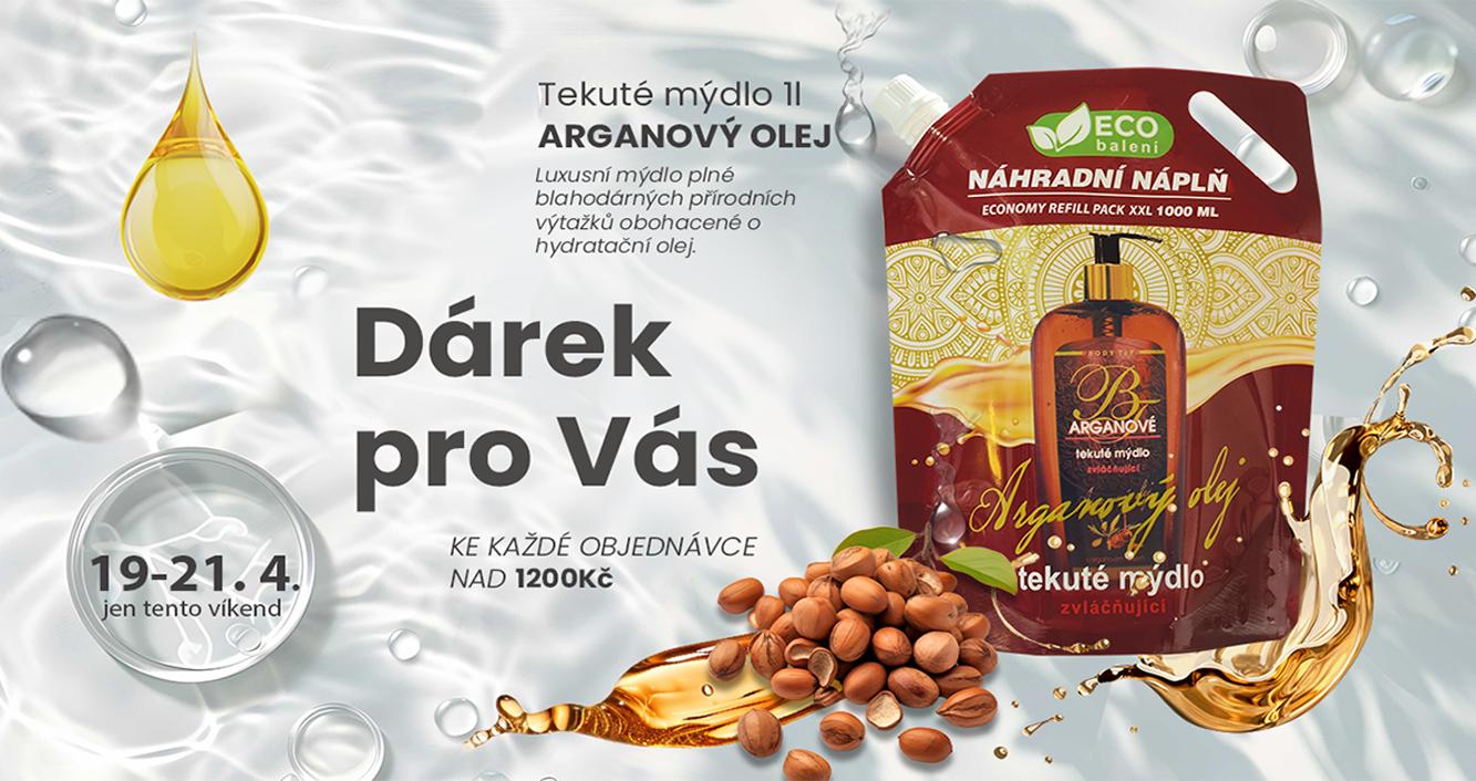 Akce - víkend mýdlo argan 1L