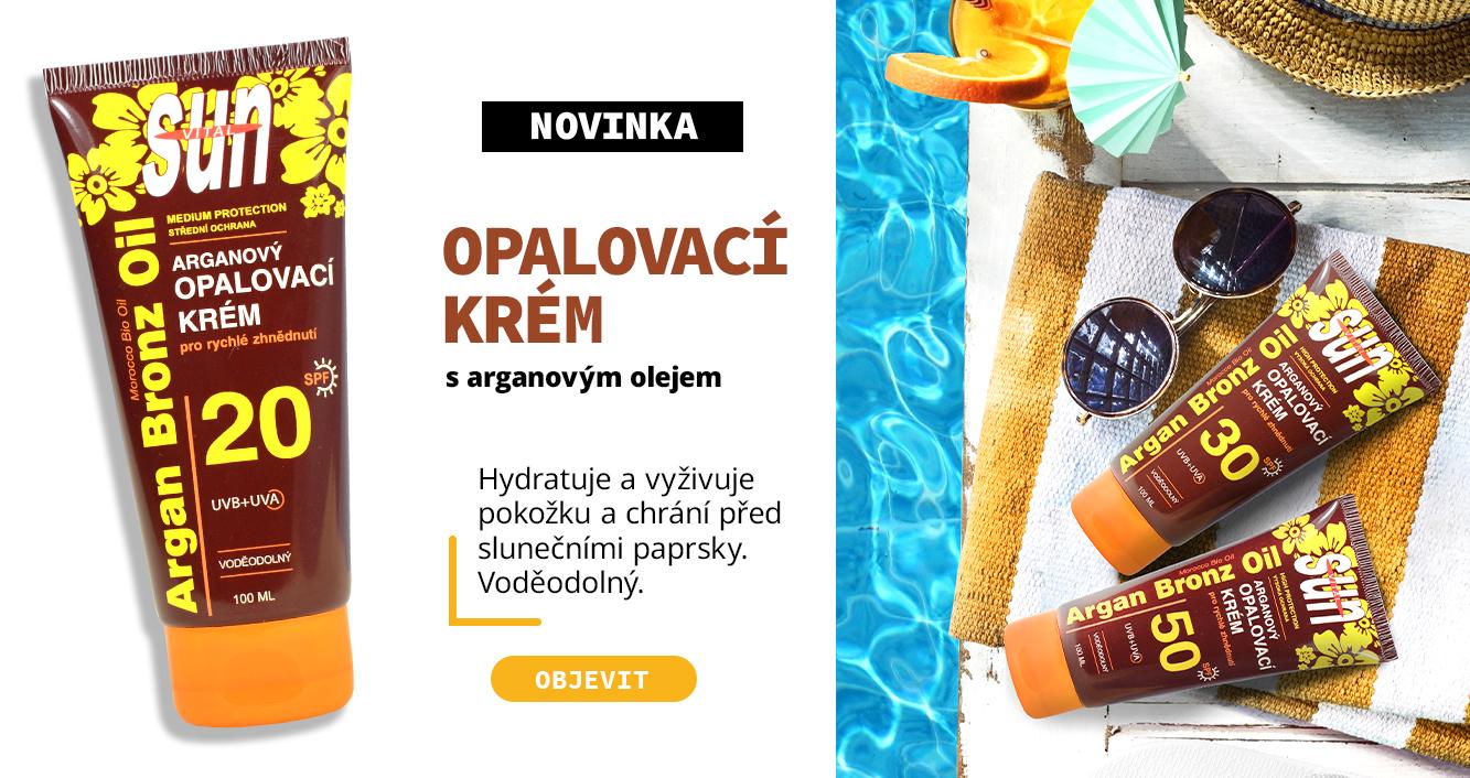 opalovací krém s arganem