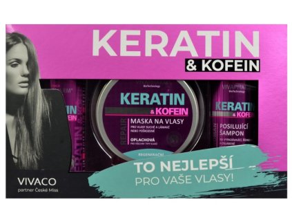 DÁRKOVÁ KAZETA KERATIN A KOFEIN / dámská /