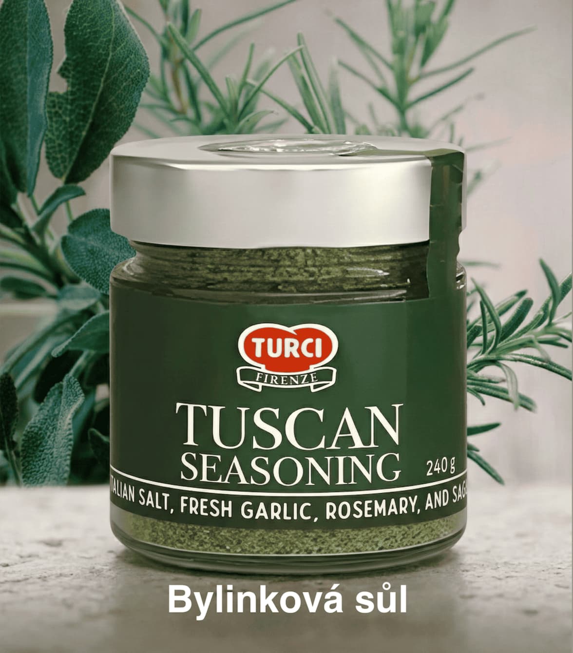 Do kuchyně, Italská směs mořské soli a čerstvých bylinek Turci, autentické toskánské koření