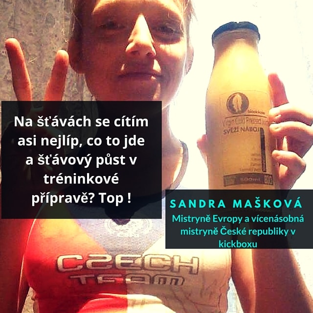 Na šťávách se cítím asi nejlíp, co to jde – Sandra Mašková