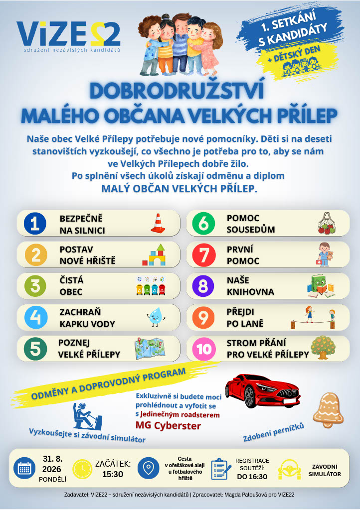1. Setkání s kandidáty: 31. 8. 2026 od 15:30