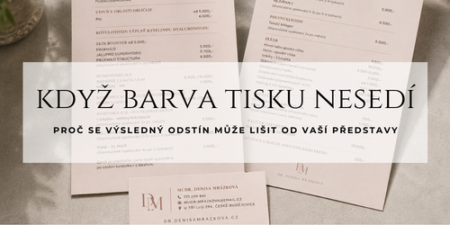 Proč barva tiskovin vypadá na monitoru jinak než po vytištění na papíře/plexiskle?