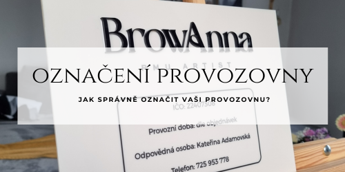 Označení provozovny - jak správně označit vaši provozovnu?