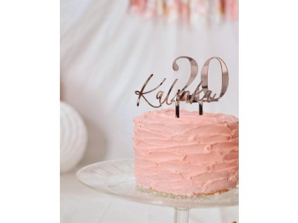 Dekorace na narozeninovy dort jmeno a cislo na dort z plexiskla vizuali.cz