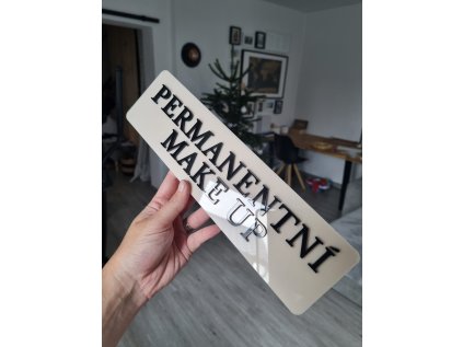CEDULKA NA DVEŘE 3D I Označení místnosti s nápisem