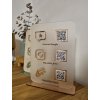 CEDULKA 3QR KÓDY I Stojánek na sociální sítě / platbu / recenze
