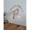 VIZUALI.CZ MODERNÍ FIREMNÍ CEDULE LOGO S PLASTICKÝM 3D EFEKTEM pro beauty salon