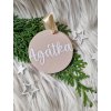 Vánoční ozdoba se jménem, co se nerozbije Vizuali.cz PLEXISKLO