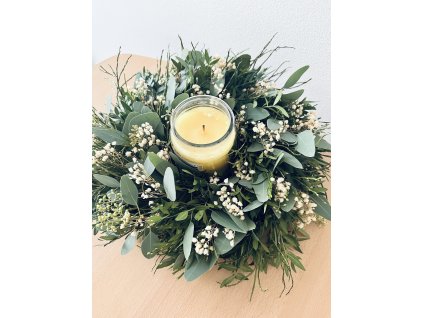 Věnec s gypsophilou