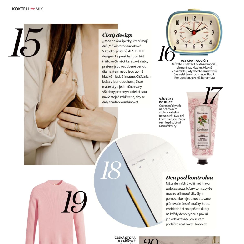 Artikel über meine neue Kollektion AESTETHE im Magazin Marianne.