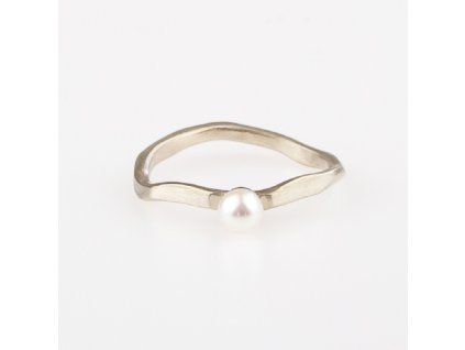 RING AURI MIT PERLE/ matt