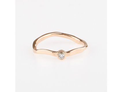 RING AURI MIT BRILLIANT / glänzend