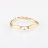 Ring AURI MIT PERLE/ Silber, vergoldet