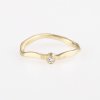 RING AURI MIT ZIRKONIA / Silber, vergoldet