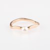 RING AURI MIT PERLE/ glänzend / Roségold