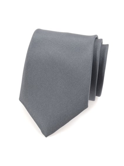Grafitová matná kravata_