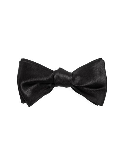 Černý lesklý pánský vázací motýlek