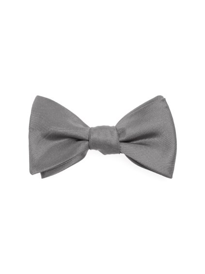 Světle grafitový matný vázací motýlek