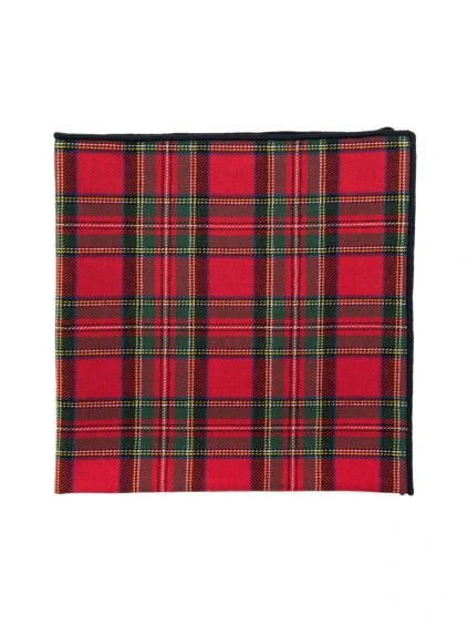 Červený károvaný kapesníček