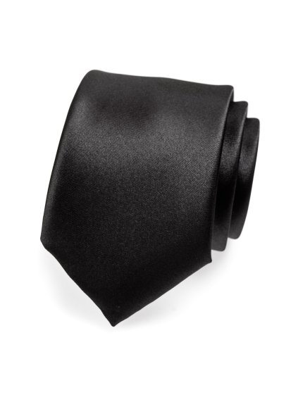 Matná černá kravata