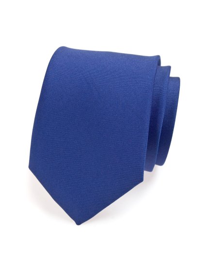 Matná modrá kravata