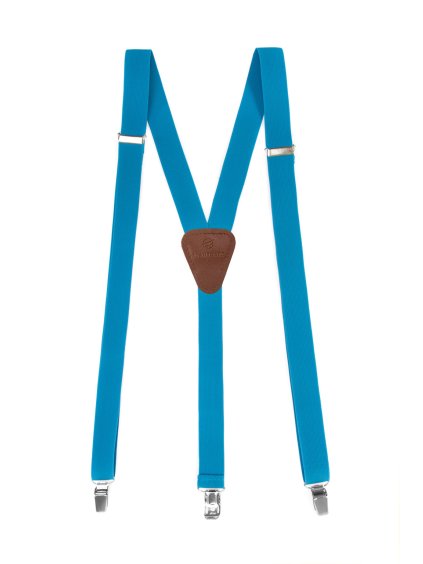 Tyrkysové šle s hnědým středem