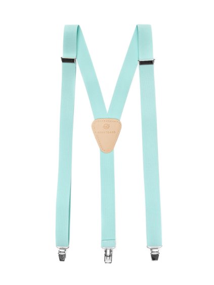 Světle mátové šle s béžovým středem