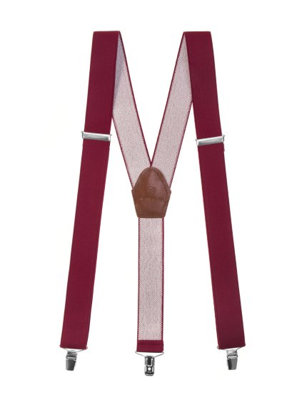 Bordó šle s tmavě hnědým středem