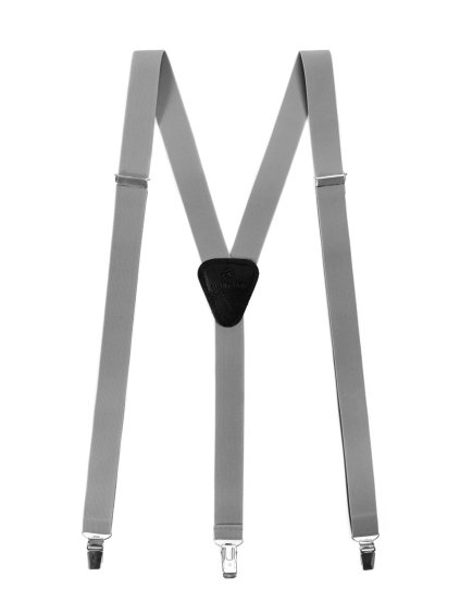 Šedé šle s černým středem