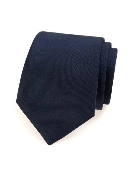 Matná tmavě modrá kravata