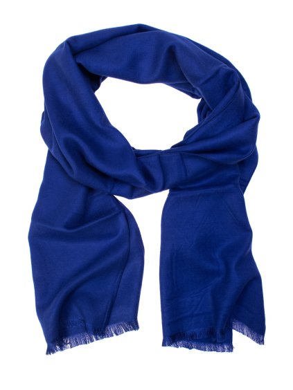 Zářivě modrá pánská šála