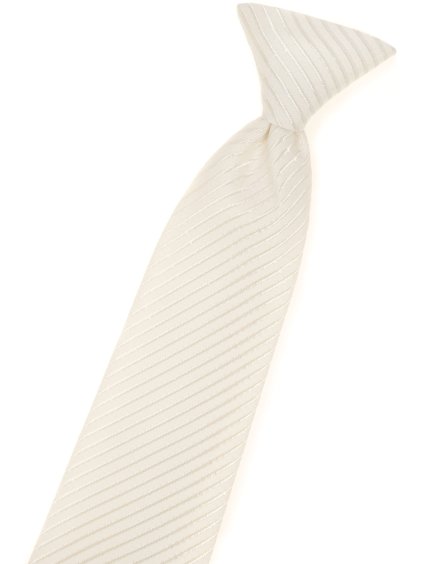 Smetanová dětská kravata s proužky