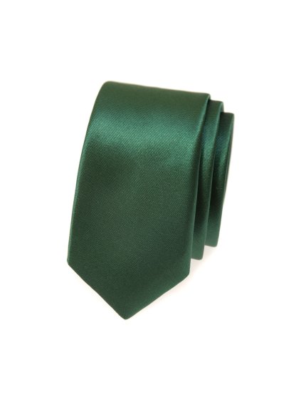 Tmavě zelená slim kravata