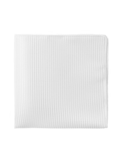 Bílý kapesníček s proužky