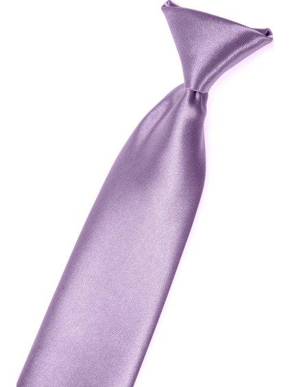 Lila dětská lesklá kravata
