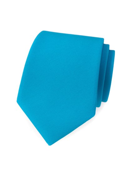 Tyrkysová matná kravata