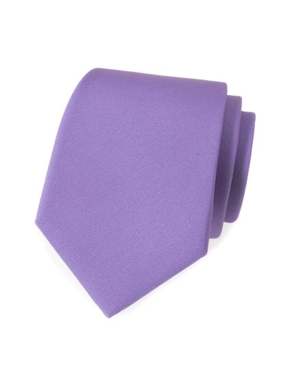 Lila luxusní matná kravata