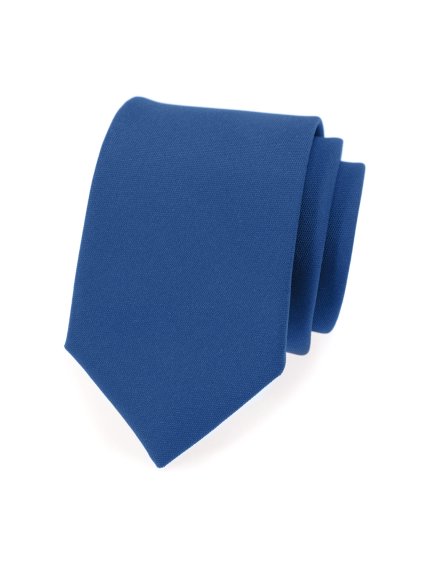 Královsky modrá luxusní kravata
