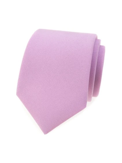 Lila matná luxusní kravata