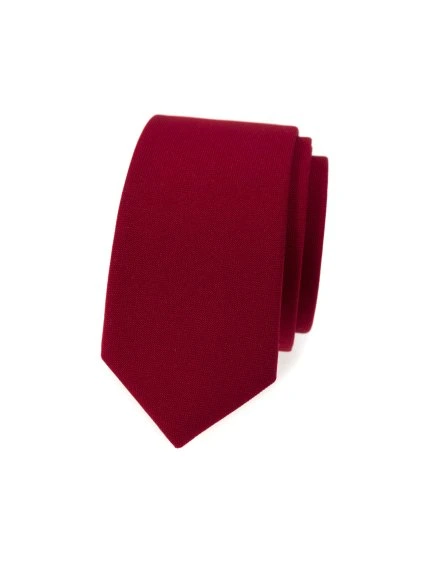 Bordó luxusní slim kravata