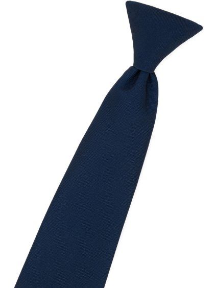 Tmavě modrá matná dětská kravata na gumičku