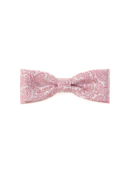 Světle pudrový pánský motýlek se vzorem