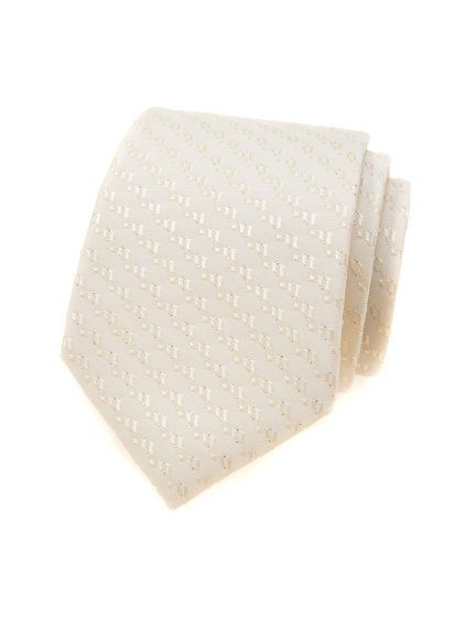 Ivory luxusní pánská kravata se vzorem