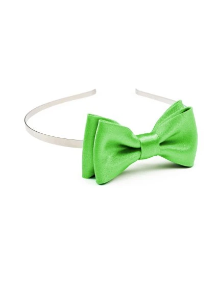 Světle zelená čelenka s motýlkem